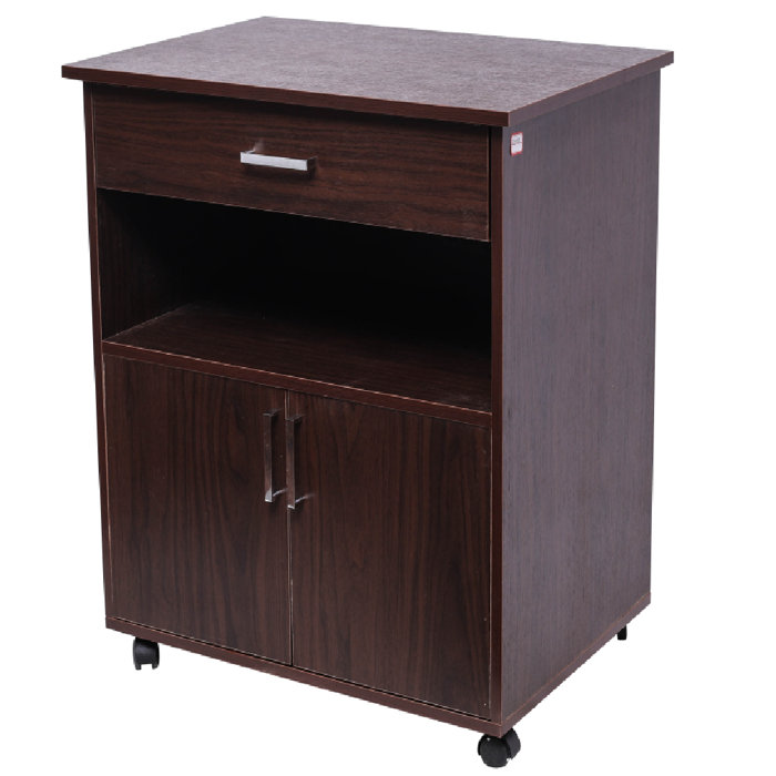 Winado 2Door Printer Stand Wood Filing Mobile Storage File With Wheels Wayfair